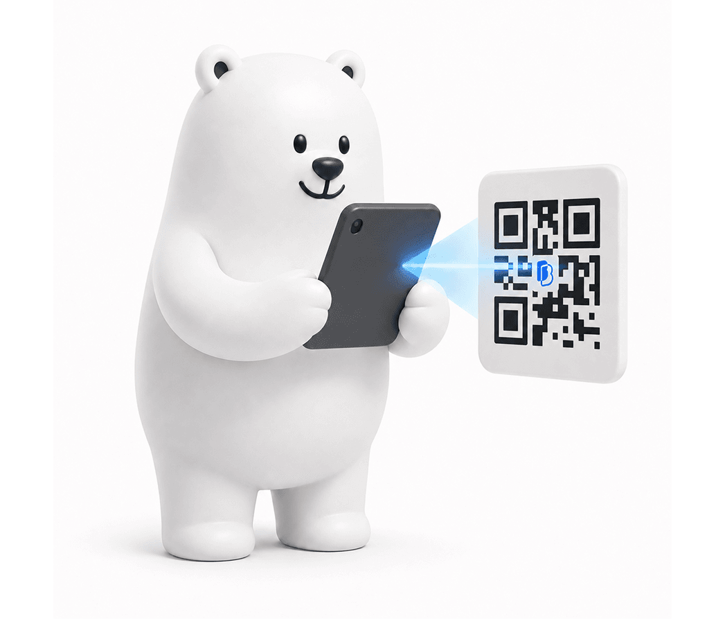 QR 코드 스캔 안내 일러스트